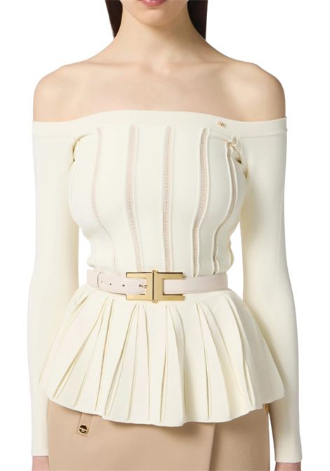 Cintura con fibbia logo ELISABETTA FRANCHI | Cinture | CT57S57E2DZ9